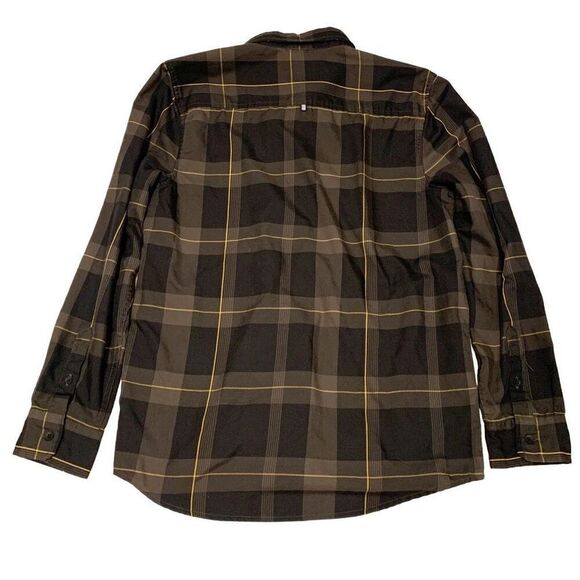 Oakley Sz M Plaid button down Shirt Jacket shacket with side pockets - Picture 2 of 9